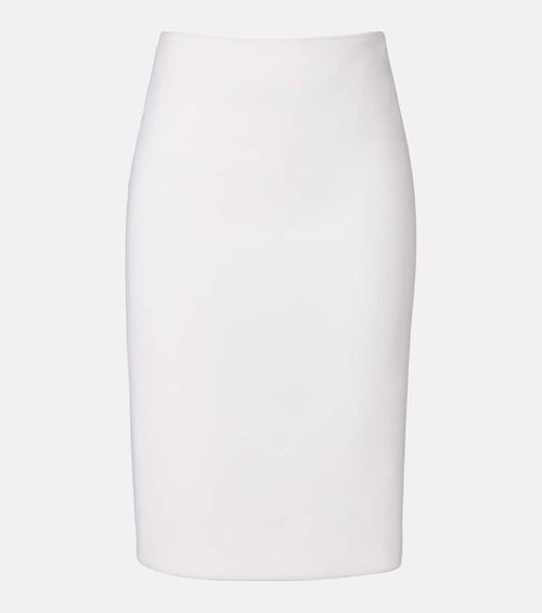 Virgin wool midi skirt