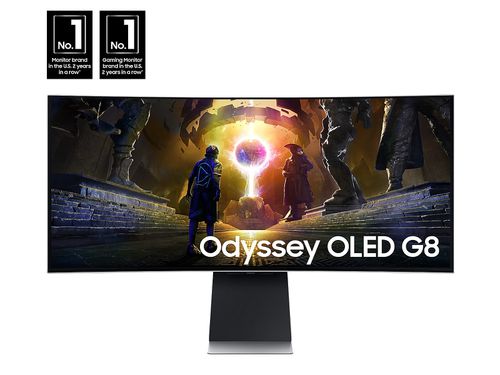 34" Odyssey OLED G8 (G85SD) Ultra-WQHD 175Hz 0.03ms Curved Gaming Monitor(LS34DG856SNXZA)
