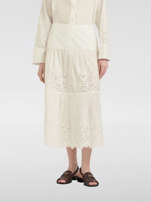 MOMONÌ Skirt Woman color Cream