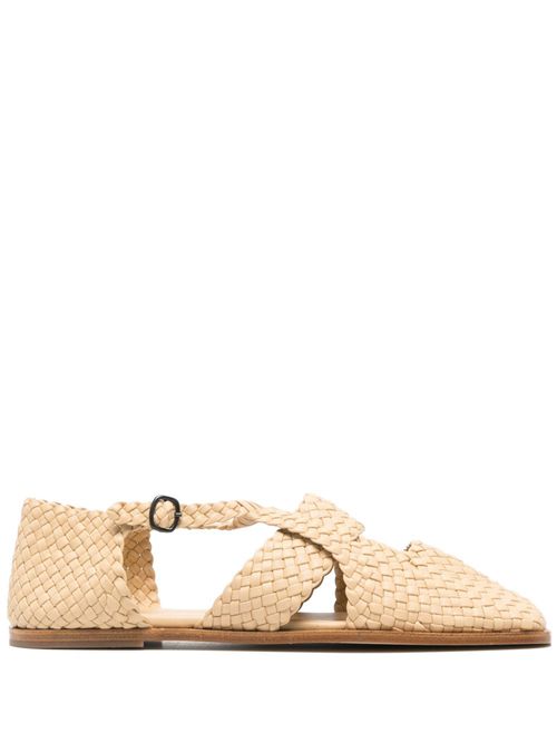 Serra interwoven slippers - Neutrals