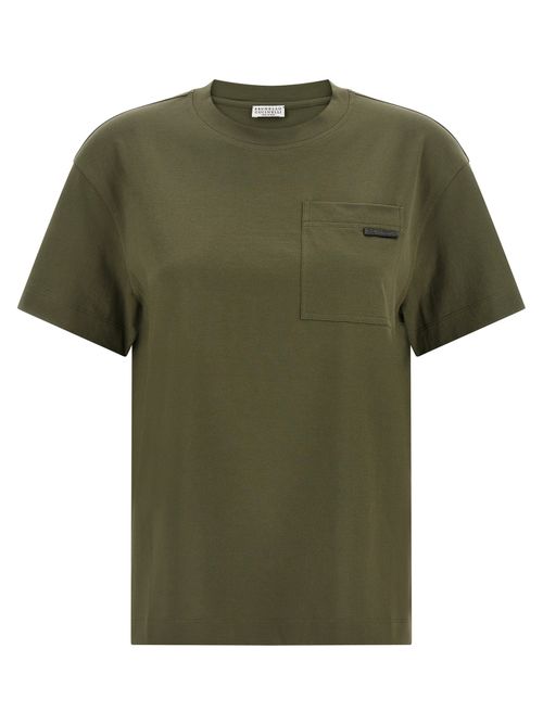 Cotton Crewneck T-Shirt — Green