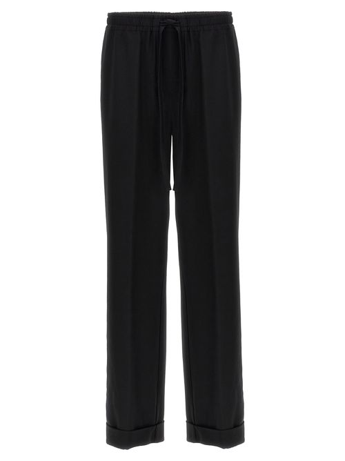 Contrast Piping Pants