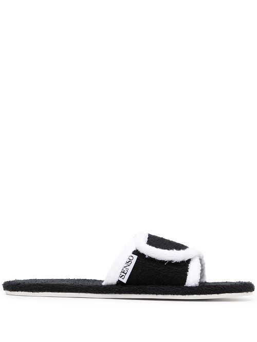 Iris towelling sandals - Black