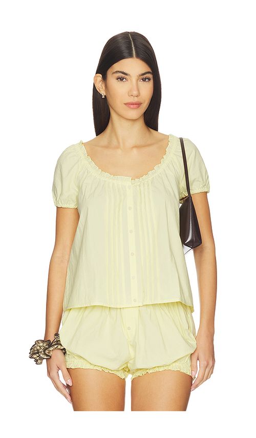 My Mum Made It Morning Blouse in Yellow. XXXL. Also in L, M, S, XL, XS