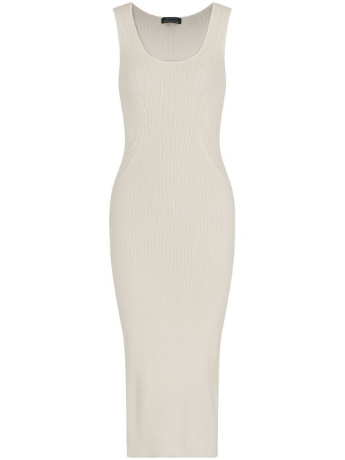 Armani Exchange | Armani Exchange ribbed body con maxi dress - Neutrals |  Realry