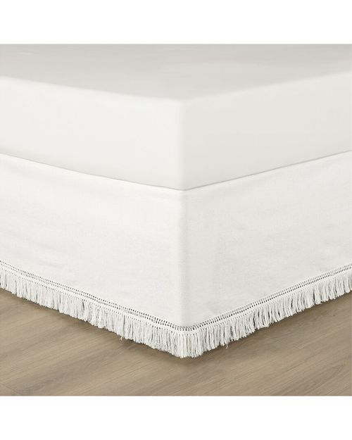 Lush Décor Boho Fringe Tailored Easy Fit Bedskirt