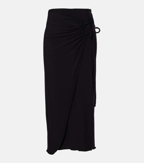 Jersey midi skirt