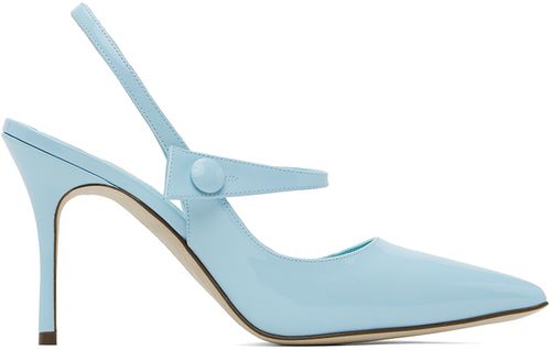 Manolo Blahnik Blue Didion Heels