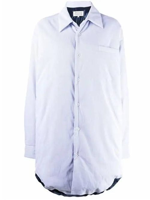 Oversized shirt jacket - Blue
