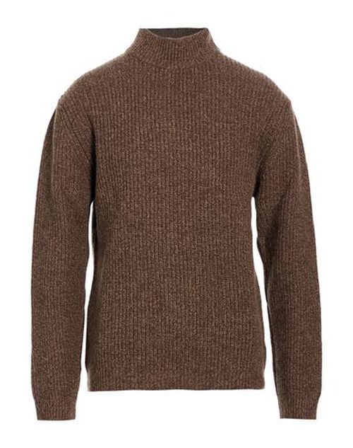 Man Turtleneck Light brown Size XXL Merino Wool, Polyamide