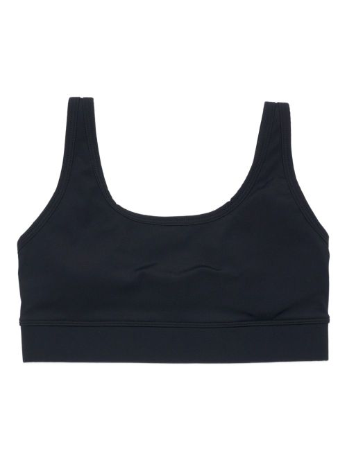 Logo-print bra - Black