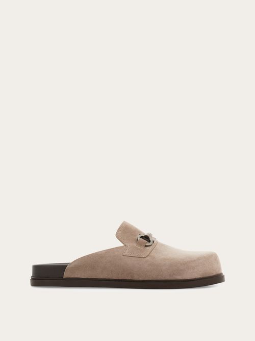 Men Gancini ornament mule Grey