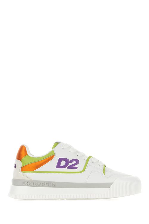 Multicolor Leather And Polyester New Jersey Sneakers