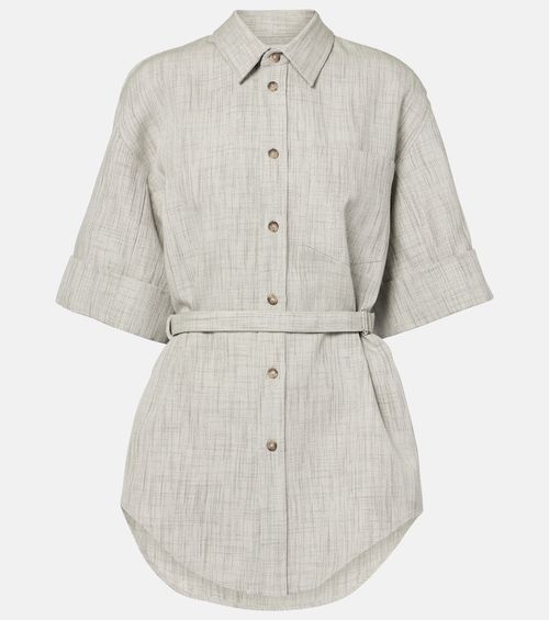 Wool, cotton, and silk top