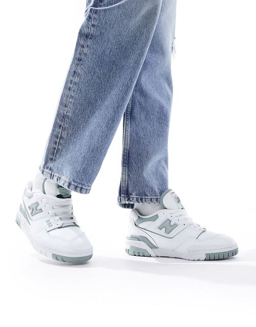 550 trainers in white and sage