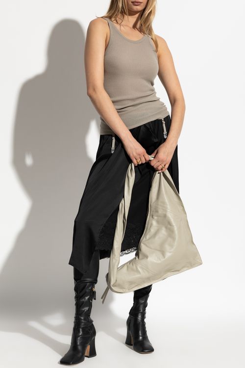 Wool Sleeveless Top, Women's, Grey