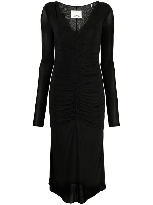 Laly ruched jersey dress - Black