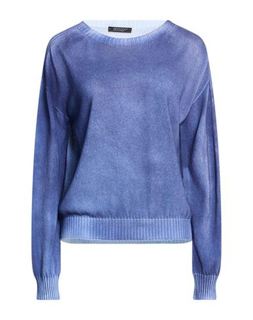 Woman Sweater Blue Size 6 Cotton