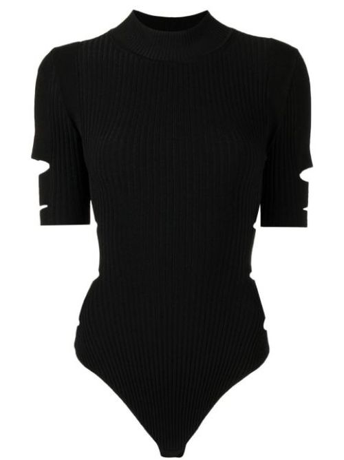Short-sleeve fitted bodysuit