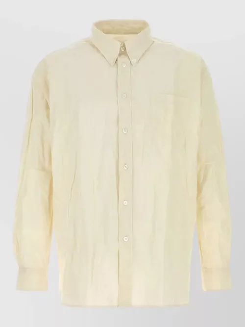 Willy Chavarria - poplin shirt button down collar pocket