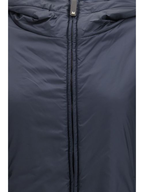 Cameluxe-Padded Canvas Down Jacket — Navy