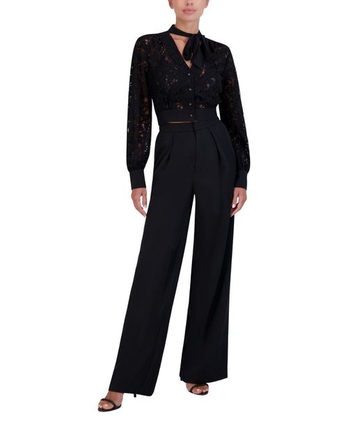 LONG SLEEVE BLOUSON TOP SCARF