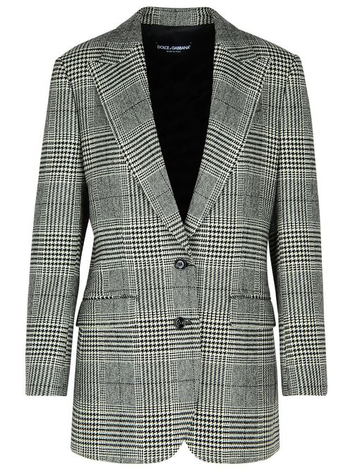 Grey Virgin Wool Blend Blazer