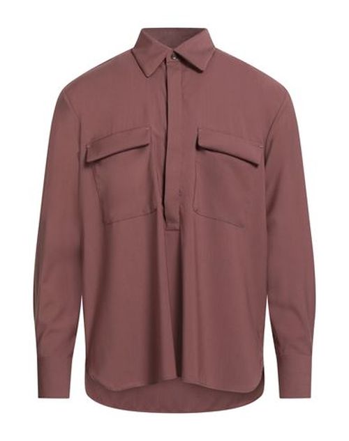 Man Shirt Rust Size 15 ½ Virgin Wool