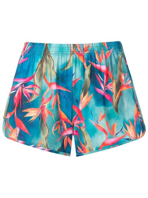 Lee-printed mini shorts - Green