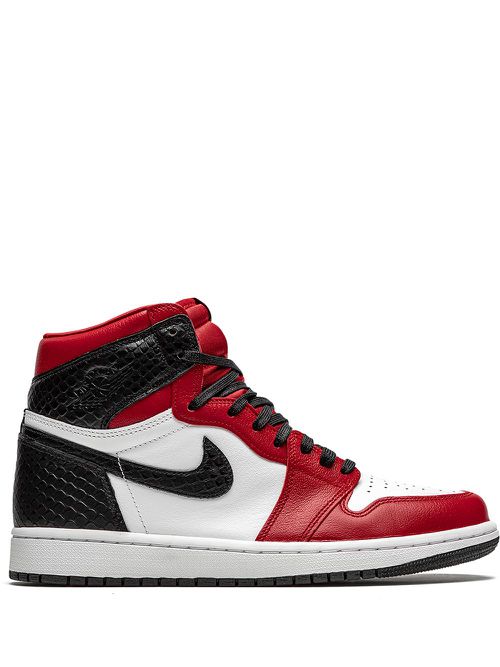 Air 1 High Retro "Satin Snake" sneakers - Red