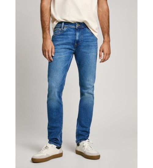 Pepe Jeans for man. PM207391IA8 Tapered Jeans Spike blue (31/34), Casual, Cotton, Denim, Sustainable