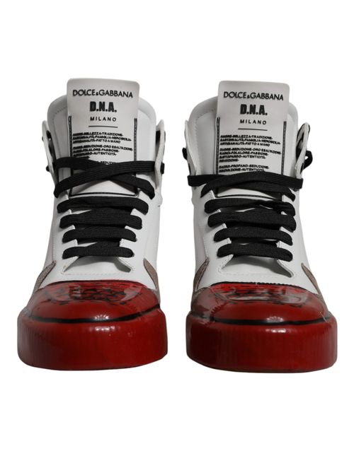 Leather High-Top Sneaker — White