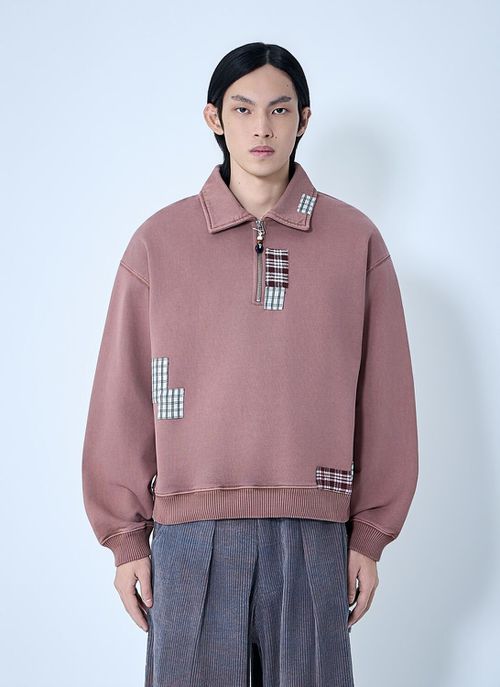 Geo Patchwork Sweatshirt