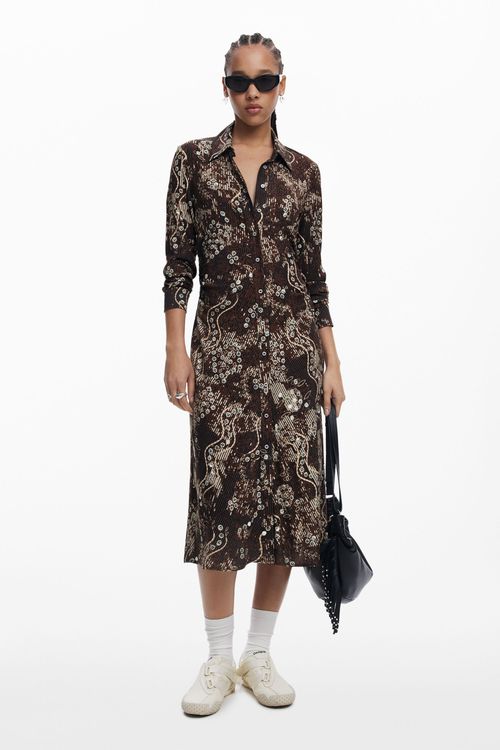 Snake shirt dress