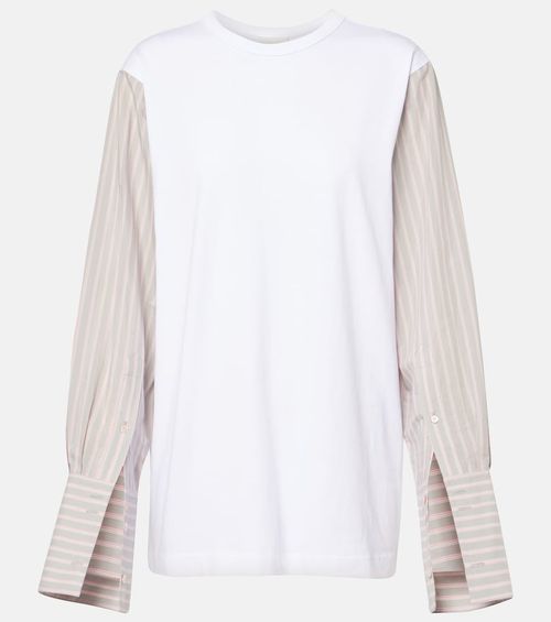 Dries Van Noten Deconstructed cotton-blend T-shirt