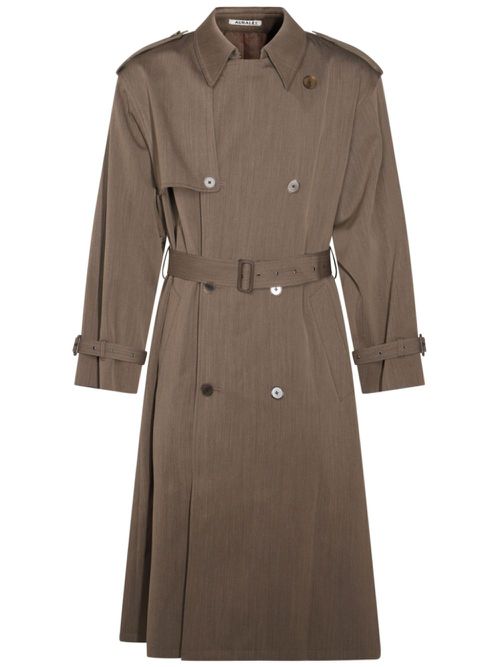 Wool trench coat - Brown