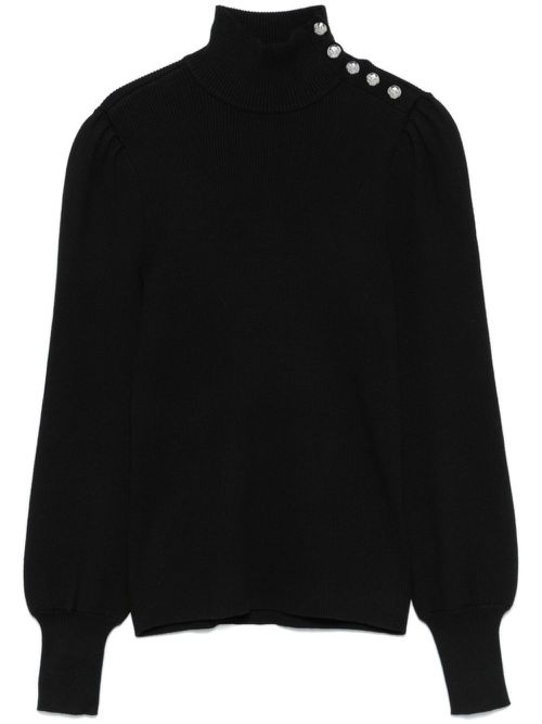 Ribbed sweater - Black