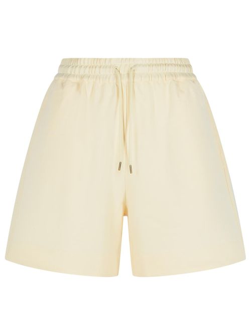 Cream Cotton Shorts