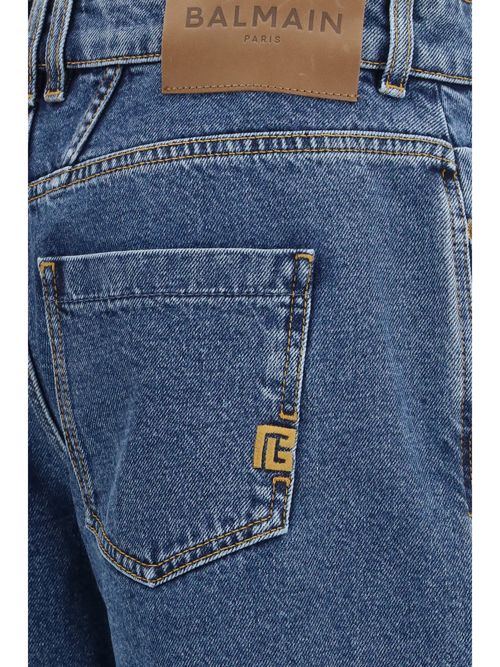 Straight Wide-Leg Jeans — Blue