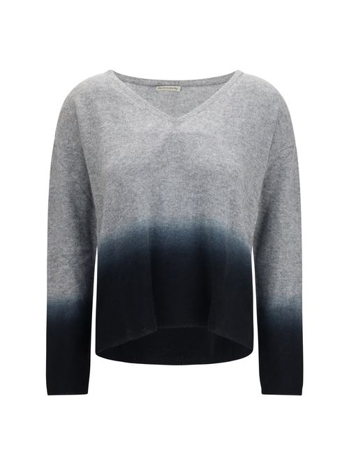 Gradient Cashmere Sweater — Gray