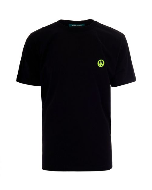 Logo-Graphic Cotton T-Shirt — Black