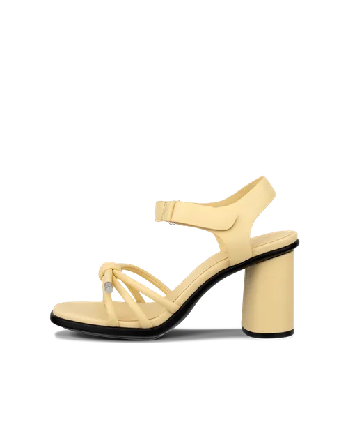 Sculpted Alba 65 - Women's Leather Heeled Sandal - Yellow