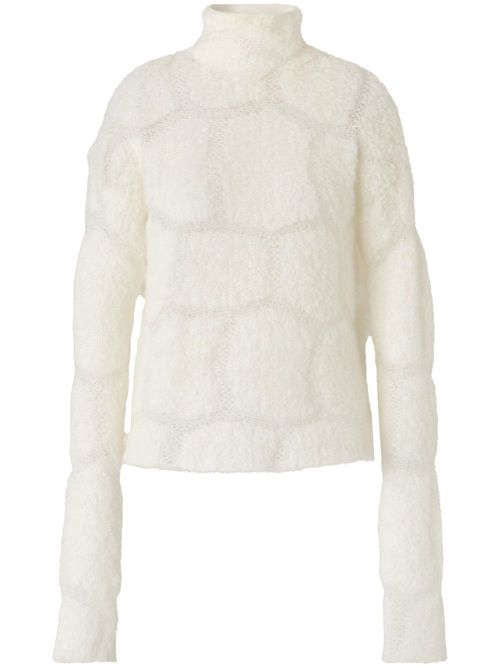 Chunky-knit jumper - White