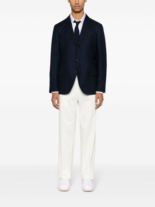 Thom Browne straight-leg cotton trousers - Neutrals