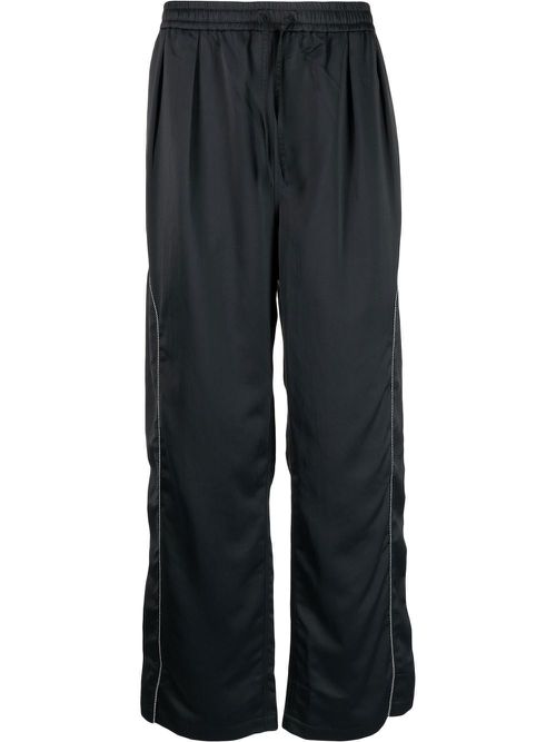 Rogi logo-embroidered track pants - Black