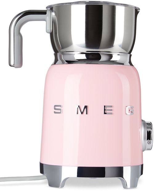 SMEG Pink Retro-Style Milk Frother