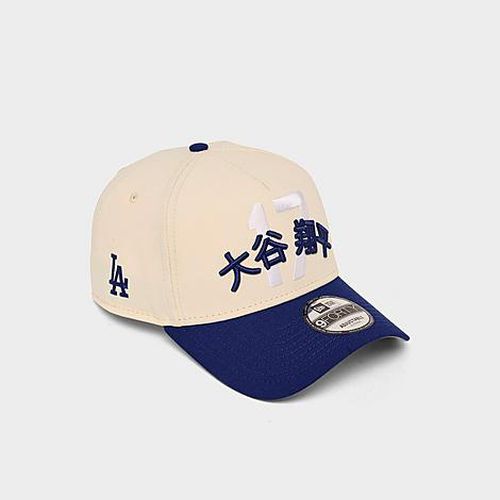 Los Angeles Dodgers Shohei Ohtani MLB 9FORTY A-Frame Snapback Hat in Chrome/Blue