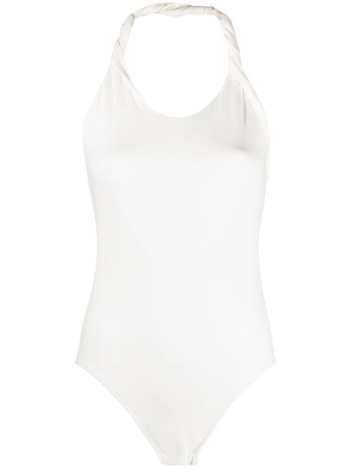 Enya halterneck bodysuit - White
