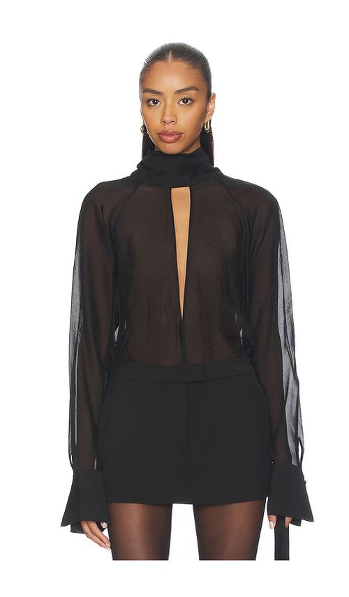 L'Academie by Marianna Aiden Top in Black. M. Also in L, S, XL