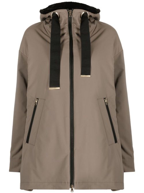 Delon zip-up parka coat - Grey